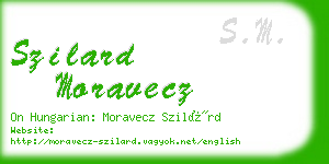 szilard moravecz business card